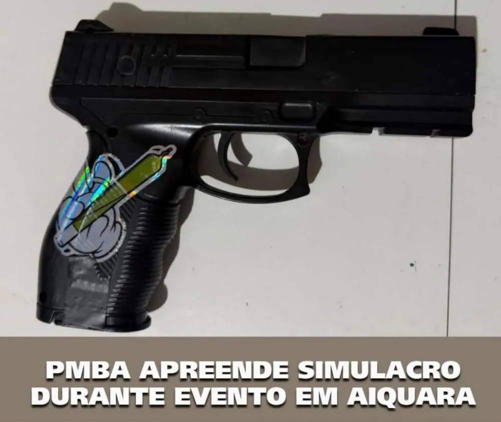 Polícia militar age rápido e apreende simulacro de arma de fogo durante cavalgada em Aiquara; Sul da Bahia