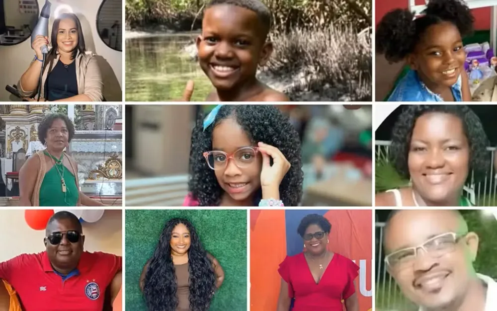Identificadas as 16 vítimas fatais de acidente entre van e caminhão na BR-116, no interior da Bahia